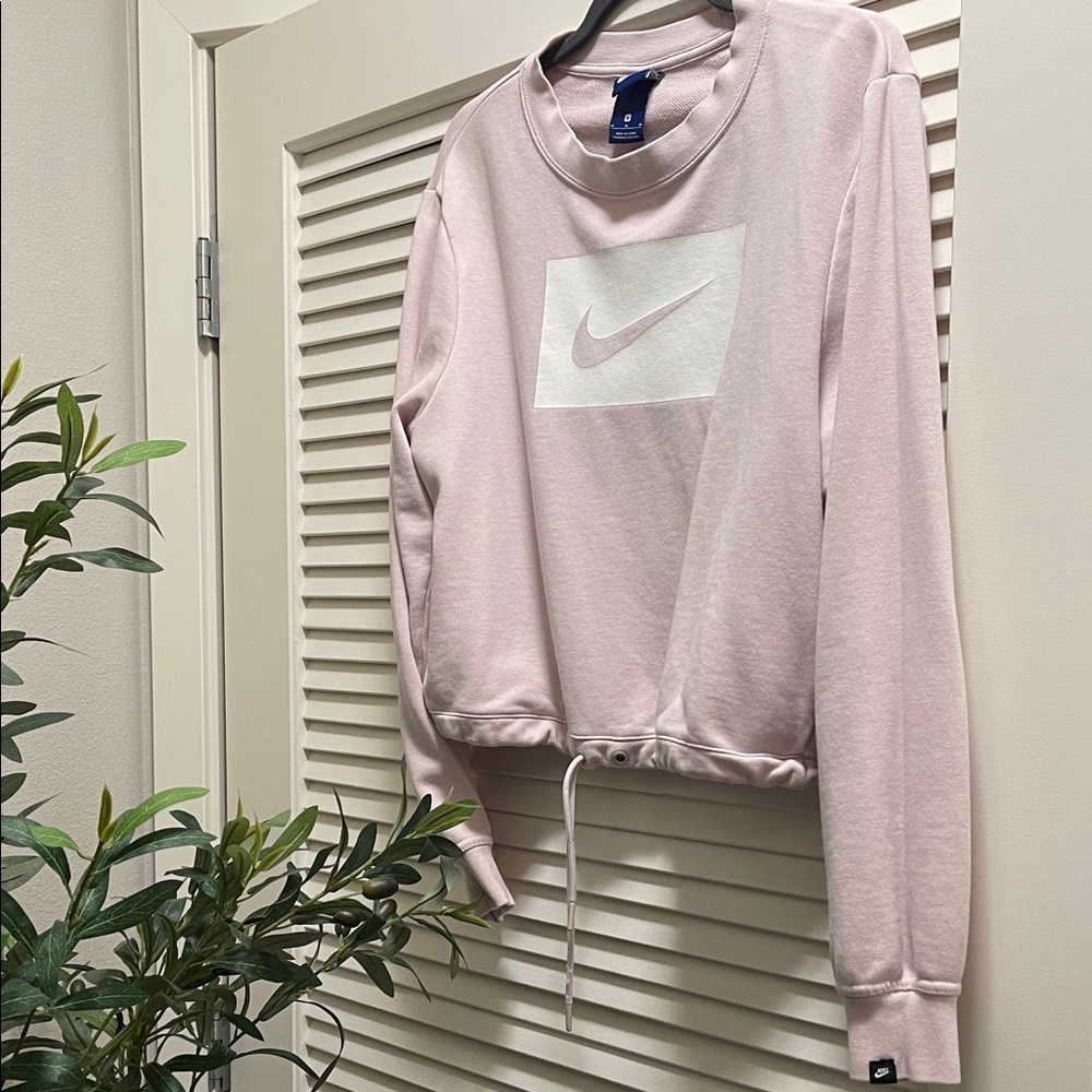 Nike Women's Light Pink Logo Sweatshirt